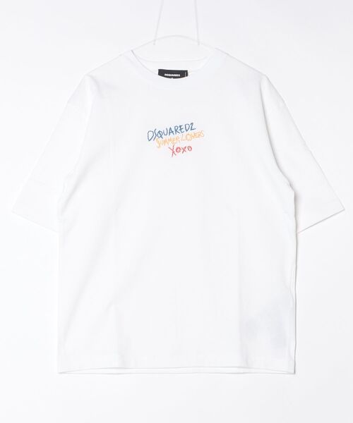 DSQUARED2(ディースクエアード)の「Summer Lovers Loose Fit Tee Logo/0251(Tシャツ/カットソー・メンズ・ホワイト・L/M)」の1枚目の写真