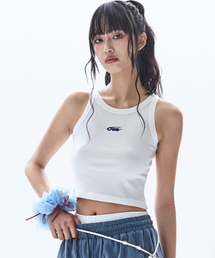 RAIMENT（レイメント）の「(W) ウィメンズスタンダードリブスリーブレス_ホワイト（Tシャツ/カットソー）」
