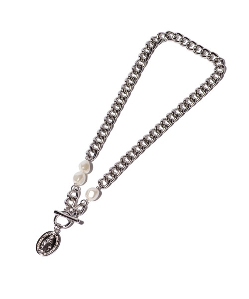 glamb(グラム)の「Maria Pearl Necklace / マリアパールネックレス(ネックレス・メンズ・マルチ/シルバー・FREE)」の1枚目の写真