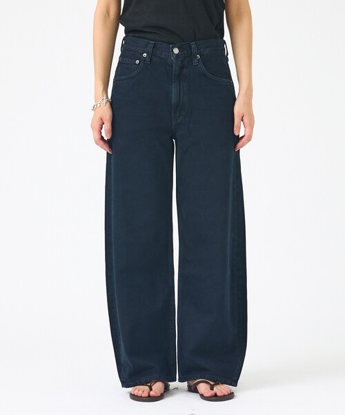 AGOLDE(エーゴールドイー)の「【AGOLDE/エーゴールドイー】Low Curve Crop Jean (Weightless) In Crushed クロップド カーブデニム(デニムパンツ・レディース・ブラック・24/25/26)」の10枚目の写真
