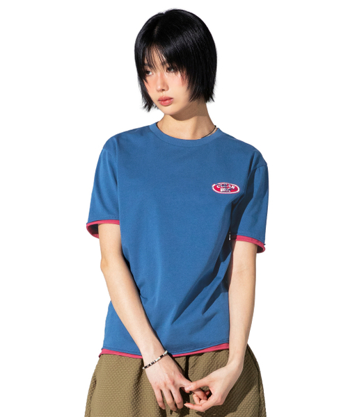 XTONZ（エクストーンズ）の「XTT155 サーフィンレギュラーTシャツ (ブルー)（Tシャツ/カットソー・レディース・その他・SMALL/MEDIUM/LARGE）」の4枚目の写真