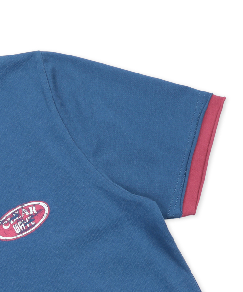 XTONZ（エクストーンズ）の「XTT155 サーフィンレギュラーTシャツ (ブルー)（Tシャツ/カットソー・レディース・その他・SMALL/MEDIUM/LARGE）」の8枚目の写真