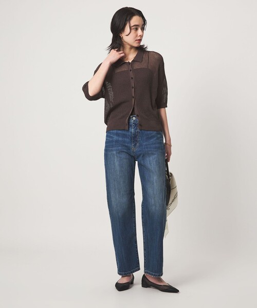 green label relaxing（グリーンレーベルリラクシング）の「［size SHORT/TALLあり］ストレート デニム パンツ（デニムパンツ・レディース・ネイビー/コバルトブルー・SHORT/34/36/38/40/TALL）」の7枚目の写真