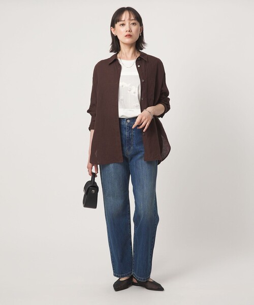 green label relaxing（グリーンレーベルリラクシング）の「［size SHORT/TALLあり］ストレート デニム パンツ（デニムパンツ・レディース・ネイビー/コバルトブルー・SHORT/34/36/38/40/TALL）」の10枚目の写真