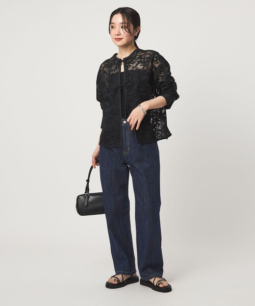 green label relaxing（グリーンレーベルリラクシング）の「［size SHORT/TALLあり］ストレート デニム パンツ（デニムパンツ・レディース・ネイビー/コバルトブルー・SHORT/34/36/38/40/TALL）」の15枚目の写真