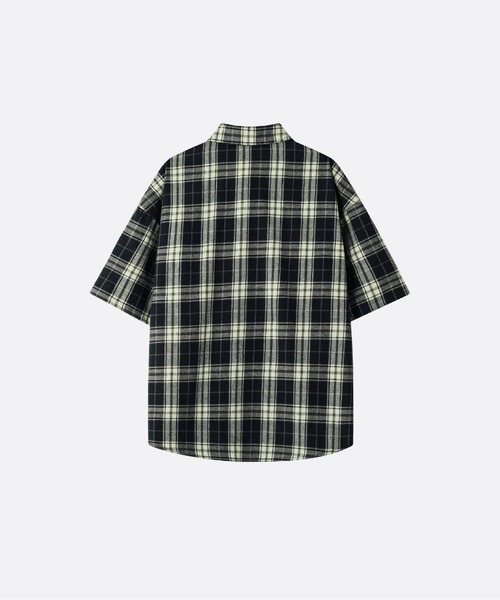 U:UME(ユーム)の「Classic Contrast Check Shirt(シャツ/ブラウス・メンズ・ネイビー・XX-LARGE/X-LARGE/LARGE/MEDIUM)」の2枚目の写真