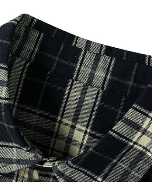 U:UME(ユーム)の「Classic Contrast Check Shirt(シャツ/ブラウス・メンズ・ネイビー・XX-LARGE/X-LARGE/LARGE/MEDIUM)」の3枚目の写真