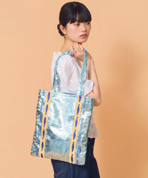 Casselini(キャセリーニ)の「Casselini(キャセリーニ)メタリック刺繍トート(トートバッグ・レディース・シャンパン/ピンク/ブルー/シルバー・FREE)」の18枚目の写真