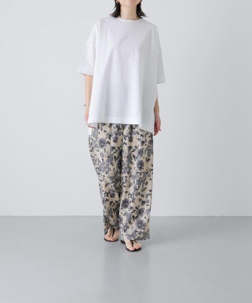 かぐれ(カグレ)の「オーバークルーネックカットソー(Tシャツ/カットソー・レディース・ブラック/オフホワイト・FREE)」の8枚目の写真