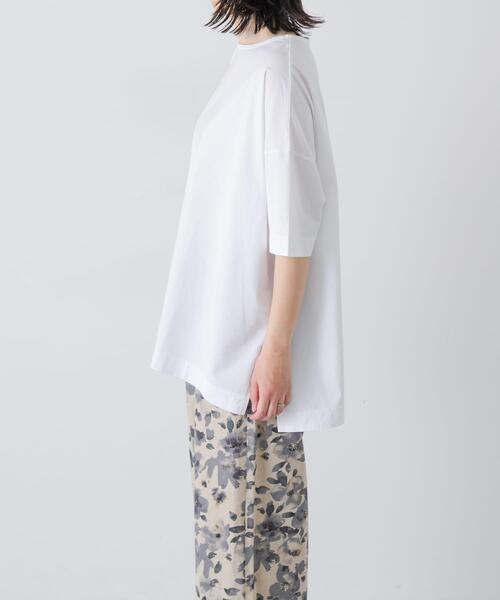 かぐれ(カグレ)の「オーバークルーネックカットソー(Tシャツ/カットソー・レディース・ブラック/オフホワイト・FREE)」の11枚目の写真