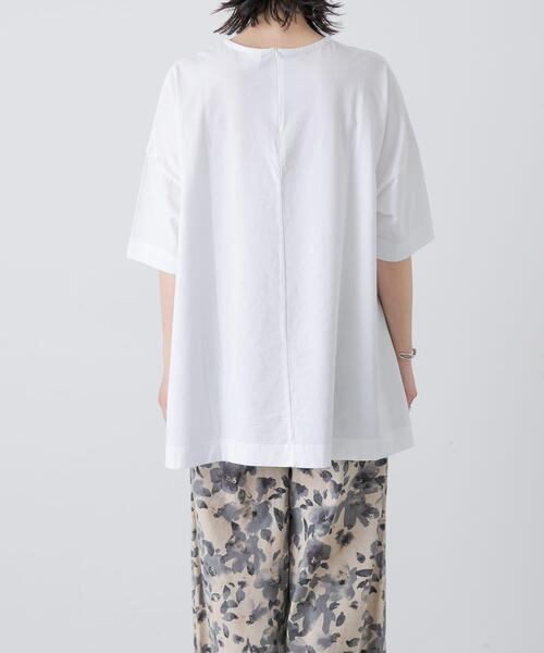 かぐれ(カグレ)の「オーバークルーネックカットソー(Tシャツ/カットソー・レディース・ブラック/オフホワイト・FREE)」の12枚目の写真