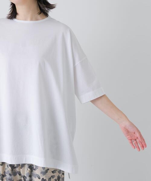 かぐれ(カグレ)の「オーバークルーネックカットソー(Tシャツ/カットソー・レディース・ブラック/オフホワイト・FREE)」の13枚目の写真