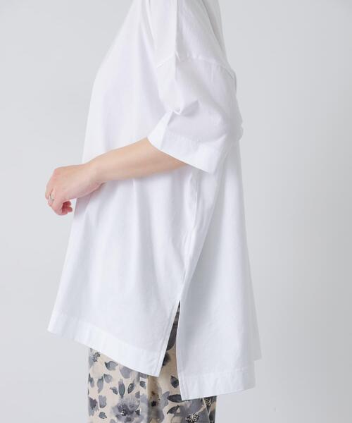 かぐれ(カグレ)の「オーバークルーネックカットソー(Tシャツ/カットソー・レディース・ブラック/オフホワイト・FREE)」の14枚目の写真
