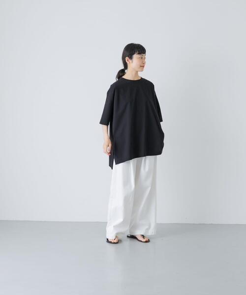 かぐれ(カグレ)の「オーバークルーネックカットソー(Tシャツ/カットソー・レディース・ブラック/オフホワイト・FREE)」の20枚目の写真