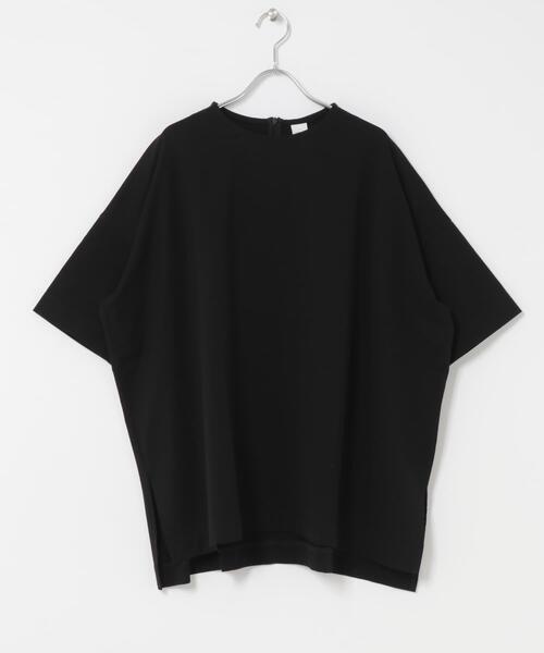 かぐれ(カグレ)の「オーバークルーネックカットソー(Tシャツ/カットソー・レディース・ブラック/オフホワイト・FREE)」の15枚目の写真