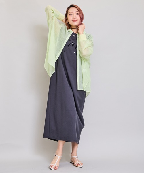 LHELBIE(レルビエ)の「リネンライクオーバーシャツ(シャツ/ブラウス・レディース・イエロー系/ピンク/ブラック/オフホワイト・M)」の5枚目の写真