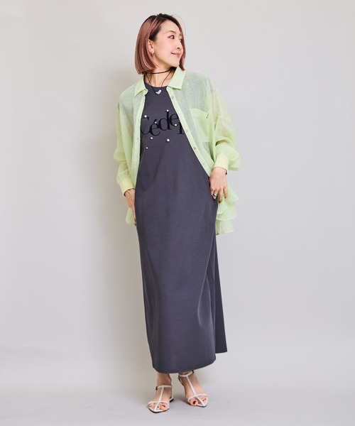 LHELBIE(レルビエ)の「リネンライクオーバーシャツ(シャツ/ブラウス・レディース・イエロー系/ピンク/ブラック/オフホワイト・M)」の20枚目の写真