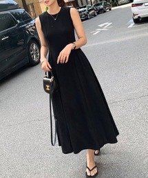 YUGA_YGMC Korean-style Sleeveless cut-and-sew dress