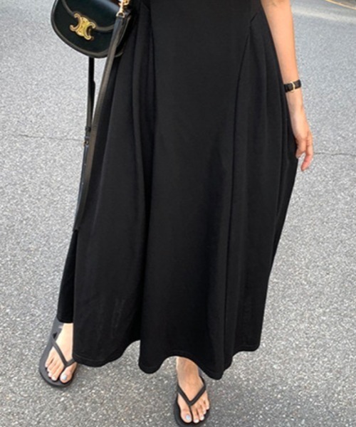 YUGA（ユーガ）の「YUGA_YGMC　　Korean-style　Sleeveless cut-and-sew dress（ワンピース・レディース・ブラック/カーキ/オフホワイト・FREE）」の15枚目の写真