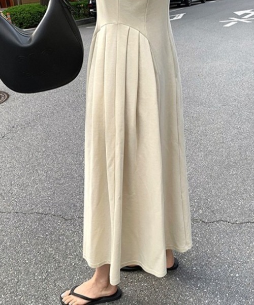 YUGA（ユーガ）の「YUGA_YGMC　　Korean-style　Sleeveless cut-and-sew dress（ワンピース・レディース・ブラック/カーキ/オフホワイト・FREE）」の19枚目の写真