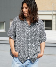 DAN RIVER（ダンリバー ）の「DAN RIVER/ダンリバー 60S BOWLING SHIRT 60年代ボウリングシャツ 柄シャツ 総柄 ヒョウ柄 レオパード柄 スカル ファイヤー スパイダー 蜘蛛の巣 半袖 メンズ 2026年 夏 夏服（シャツ/ブラウス）」