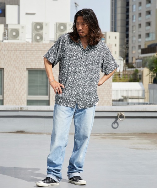 DAN RIVER(ダンリバー )の「DAN RIVER/ダンリバー 60S BOWLING SHIRT 60年代ボウリングシャツ 柄シャツ 総柄 ヒョウ柄 レオパード柄 スカル ファイヤー スパイダー 蜘蛛の巣 半袖 メンズ 秋 秋服 2026年秋冬(シャツ/ブラウス・メンズ・ブラック/レオパード/ブラック系・M/L)」の20枚目の写真
