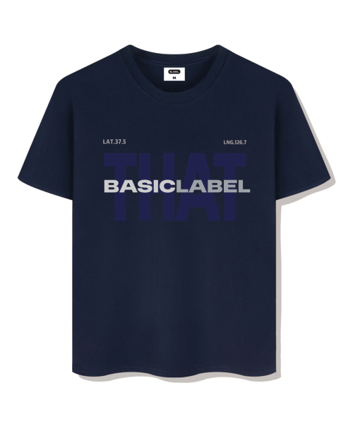 BASIC LABEL（ベーシックラベル）の「Typecomment overfit short-sleeved T-shirt 4 Color [BLSE_1007]（Tシャツ/カットソー・レディース・ネイビー/ブラック/ホワイト/アイボリー・X-LARGE/SMALL/MEDIUM/LARGE）」の10枚目の写真