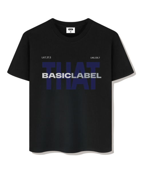 BASIC LABEL（ベーシックラベル）の「Typecomment overfit short-sleeved T-shirt 4 Color [BLSE_1007]（Tシャツ/カットソー・レディース・ネイビー/ブラック/ホワイト/アイボリー・X-LARGE/SMALL/MEDIUM/LARGE）」の9枚目の写真