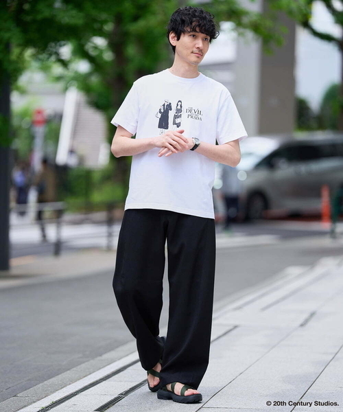 a.v.v（アーヴェヴェ）の「プラダヲキタアクマプリントＴシャツ（Tシャツ/カットソー・メンズ・ホワイト・48/50/46）」の3枚目の写真