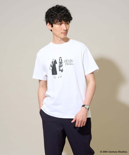 a.v.v（アーヴェヴェ）の「プラダヲキタアクマプリントＴシャツ（Tシャツ/カットソー・メンズ・ホワイト・48/50/46）」の8枚目の写真