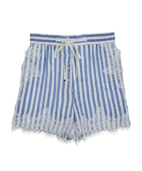 Ameri（アメリ）の「MEDI LACE DOCKING PATTERN SHORTS（その他パンツ・レディース・ブラウン/ブルー・MEDIUM/SMALL）」の10枚目の写真