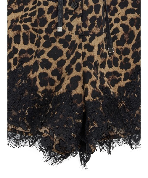 Ameri（アメリ）の「MEDI LACE DOCKING PATTERN SHORTS（その他パンツ・レディース・ブラウン/ブルー・MEDIUM/SMALL）」の6枚目の写真