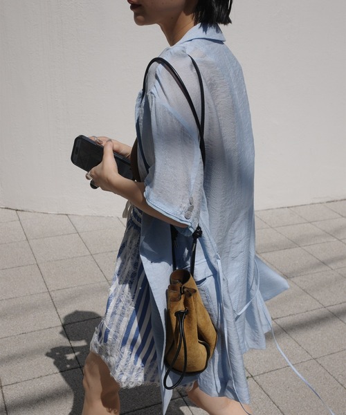 Ameri（アメリ）の「MEDI LACE DOCKING PATTERN SHORTS（その他パンツ・レディース・ブラウン/ブルー・MEDIUM/SMALL）」の17枚目の写真