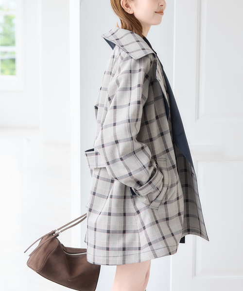U by SPICK&SPAN(ユーバイスピックアンドスパン)の「フロントボタンニットオールインワン(つなぎ/オールインワン・レディース・ブラック/グレー・FREE)」の9枚目の写真