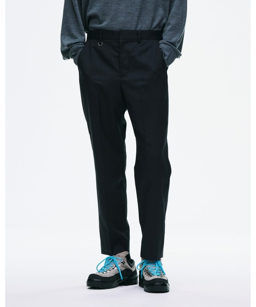 SOPHNET.(ソフネット)の「WOOL GABARDINE SLIM-FIT SHIRRING SLACKS(スラックス・メンズ・チャコールグレー/ネイビー・3/4/2/1/5)」の3枚目の写真