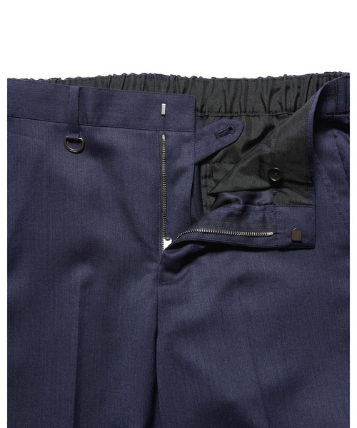 SOPHNET.(ソフネット)の「WOOL GABARDINE SLIM-FIT SHIRRING SLACKS(スラックス・メンズ・チャコールグレー/ネイビー・3/4/2/1/5)」の10枚目の写真