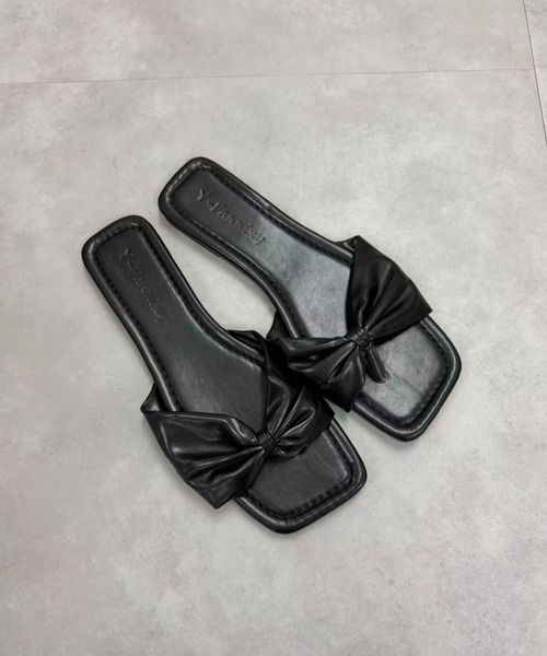 mebole(メボレ)の「フラットリボンサンダル(サンダル・レディース・ブラック/ホワイト/シルバー・SMALL/MEDIUM/LARGE)」の9枚目の写真