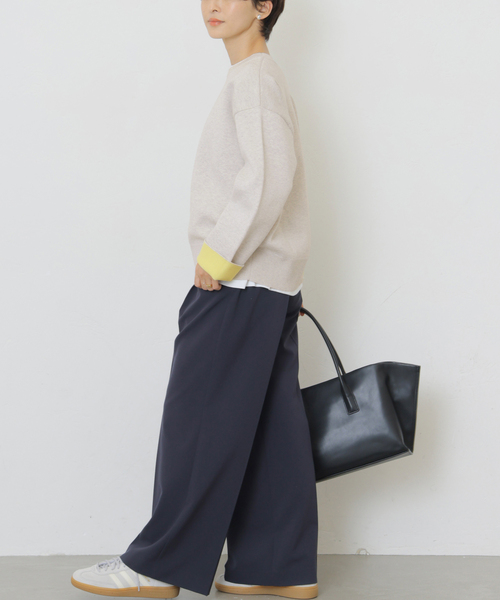 JOURNAL STANDARD relume(ジャーナルスタンダード レリューム)の「《WEB限定追加 / 新色》ダブルニットコントラストプルオーバー(ニット/セーター・レディース・グレー/ネイビー/ブラウン/アイボリー・FREE)」の21枚目の写真