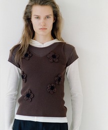 W FACE FEATHER CAMI TOPS（その他トップス）｜CLANE（クラネ）の