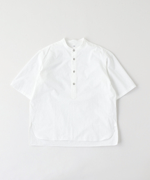 Ets.MATERIAUX（マテリオ）の「ETS.MATERIAUX(マテリオ) Sulfur Dyed スタンドシャツ（シャツ/ブラウス）」