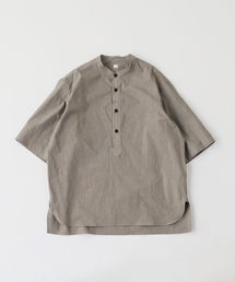 Ets.MATERIAUX（マテリオ）の「ETS.MATERIAUX(マテリオ) Sulfur Dyed スタンドシャツ（シャツ/ブラウス）」