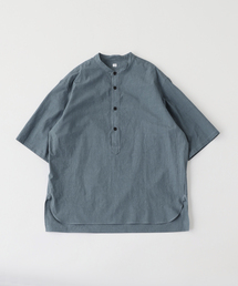 Ets.MATERIAUX（マテリオ）の「ETS.MATERIAUX(マテリオ) Sulfur Dyed スタンドシャツ（シャツ/ブラウス）」