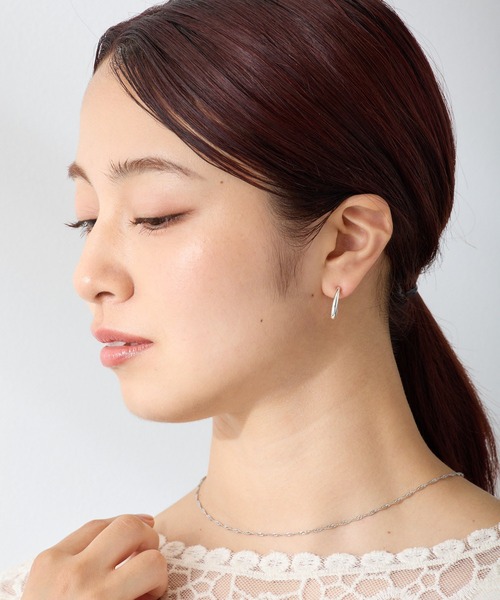 CALIN STANDARD(カリンスタンダード)の「◆金属アレルギー対応◆◆made in japan◆ 【高品質ポスト】【純金・純銀厚メッキ】スリムライン ジルコニアセラミックポストピアス(ピアス(両耳用)・レディース・シルバー/ゴールド/ピンクゴールド・FREE)」の5枚目の写真