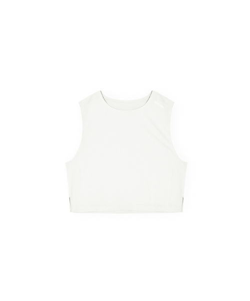BROWNYARD BALANCE(ブラウンヤード・バランス)の「Wパフォーマンスクロップシングレット、オフホワイト(Tシャツ/カットソー・レディース・その他・1/2)」の1枚目の写真