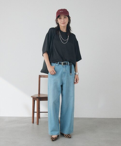 RIVE DROITE(リヴドロワ)の「予約【A・MONN】【手洗い可】handsome DENIM PANTS(デニムパンツ・レディース・サックスブルー・38/36)」の19枚目の写真