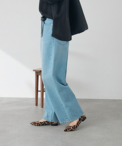 RIVE DROITE(リヴドロワ)の「予約【A・MONN】【手洗い可】handsome DENIM PANTS(デニムパンツ・レディース・サックスブルー・38/36)」の14枚目の写真