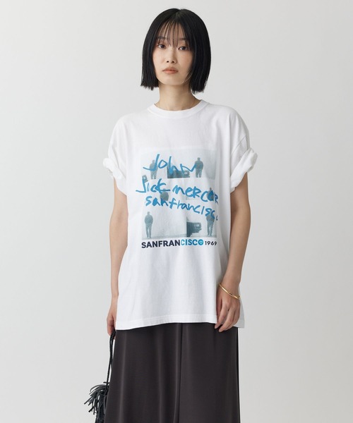 jj mercer(ジェイジェイマーサー)の「【J.J. Mercer】フォトCAR TEE(Tシャツ/カットソー・レディース・ホワイト/チャコール・フリー)」の3枚目の写真