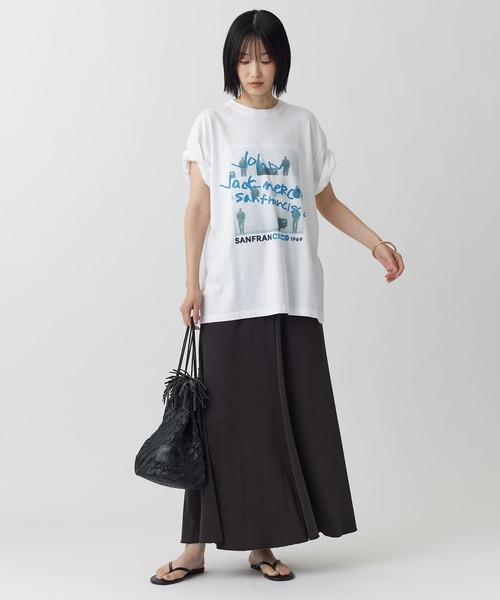 jj mercer(ジェイジェイマーサー)の「【J.J. Mercer】フォトCAR TEE(Tシャツ/カットソー・レディース・ホワイト/チャコール・フリー)」の7枚目の写真