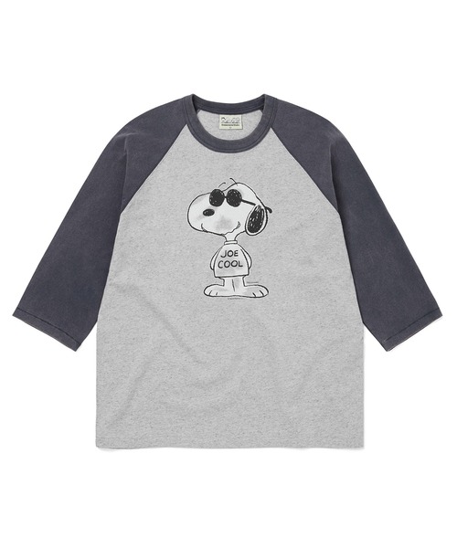 thisisneverthat(ディスイズネバーザット)の「TNT PEANUTS Raglan Tee(Tシャツ/カットソー・メンズ・ホワイト/ヘザーグレー・XL/L/M/S)」の1枚目の写真