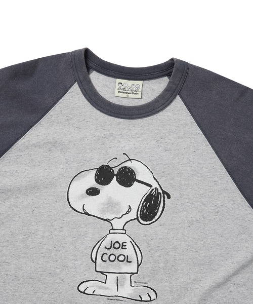 thisisneverthat(ディスイズネバーザット)の「TNT PEANUTS Raglan Tee(Tシャツ/カットソー・メンズ・ホワイト/ヘザーグレー・XL/L/M/S)」の4枚目の写真